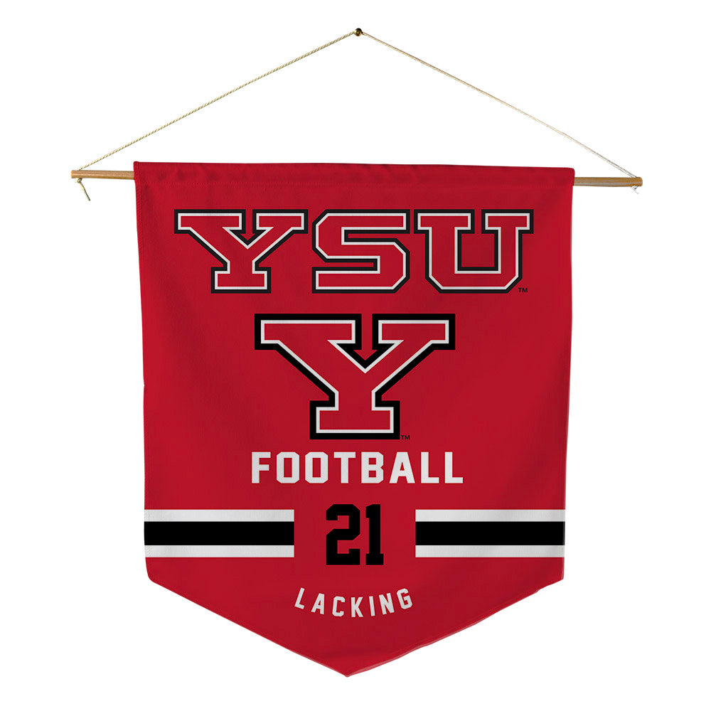 Youngstown State - NCAA Football : Larenz Lacking - Pennant - 18" x 21"-0