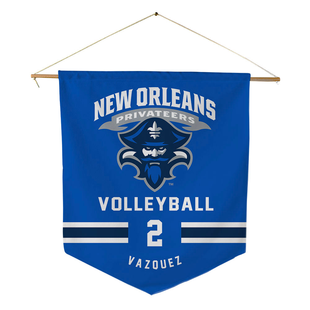 New Orleans - NCAA Women's Volleyball : Estrella Vazquez - Pennant - 18" x 21"-0