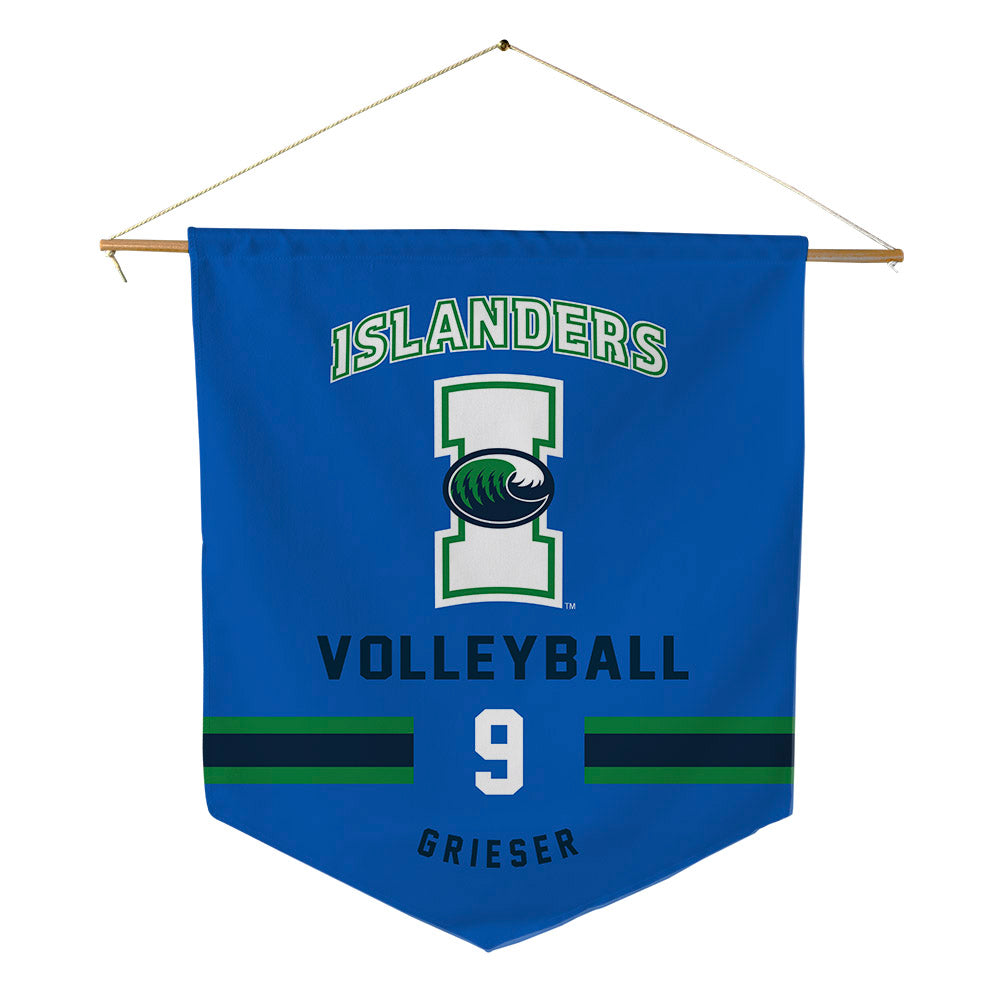 Texas A&M Corpus Christi - NCAA Women's Volleyball : Simone Grieser - Pennant - 18" x 21"-0