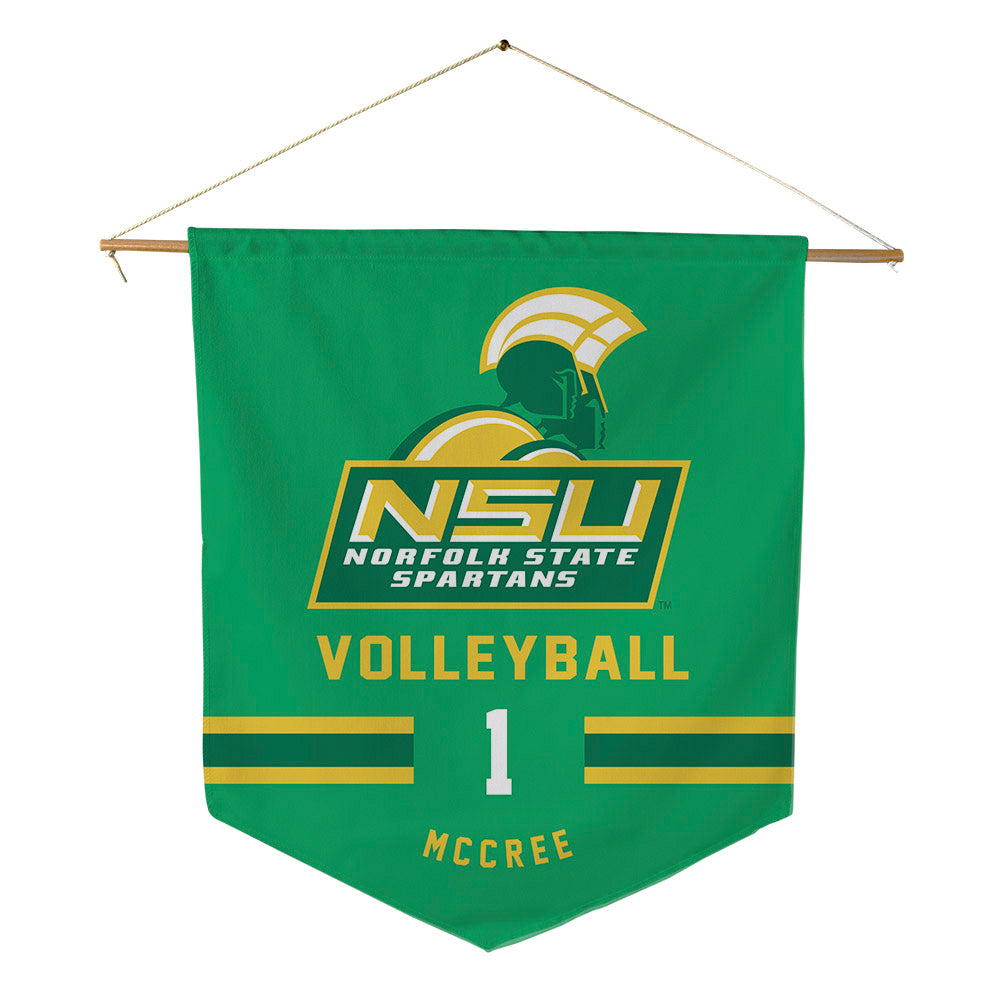Norfolk State - NCAA Women's Volleyball : Sydney McCree - Pennant - 18" x 21"-0