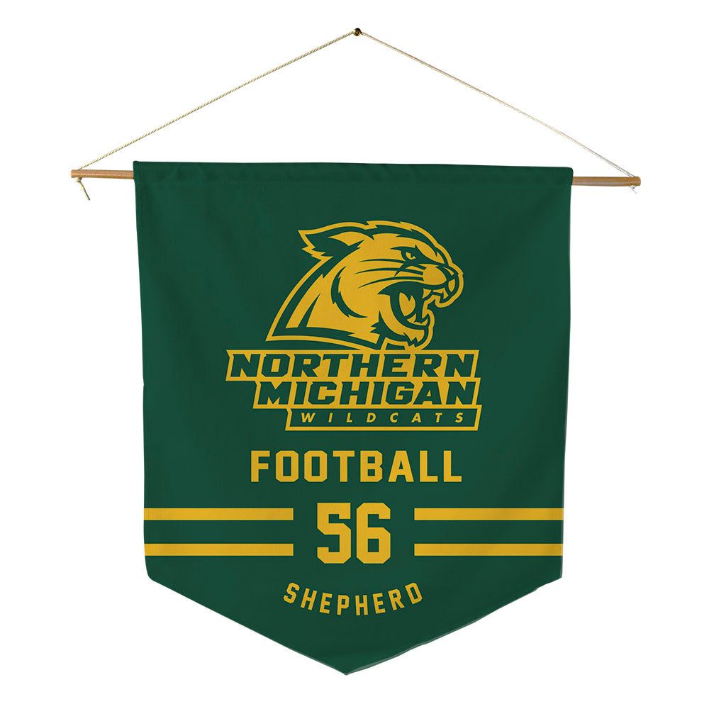 Northern Michigan - NCAA Football : Graycen Shepherd - Pennant - 18" x 21"-0