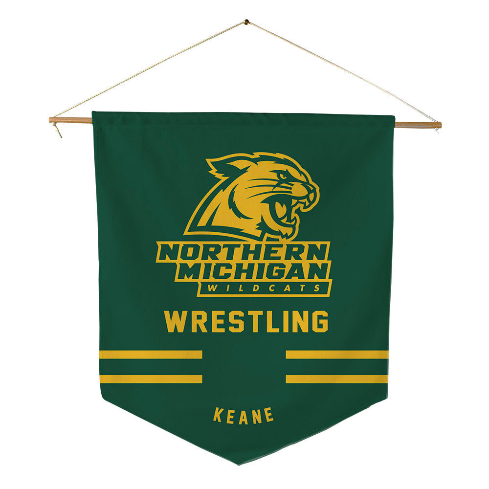Northern Michigan - NCAA Wrestling : Mickaela Keane - Pennant - 18" x 21"-0