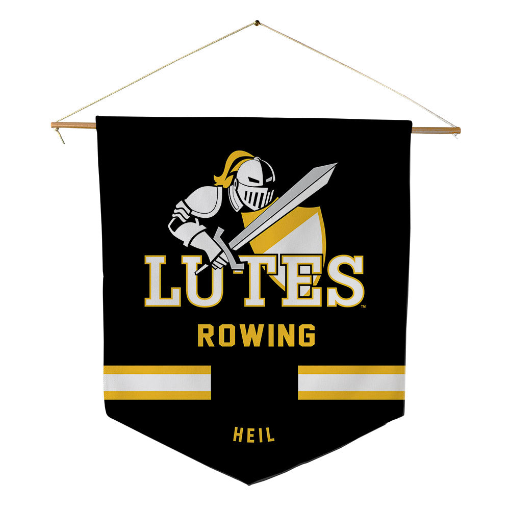 PLU - NCAA Women's Rowing : Riah Heil - Pennant - 18" x 21"-0