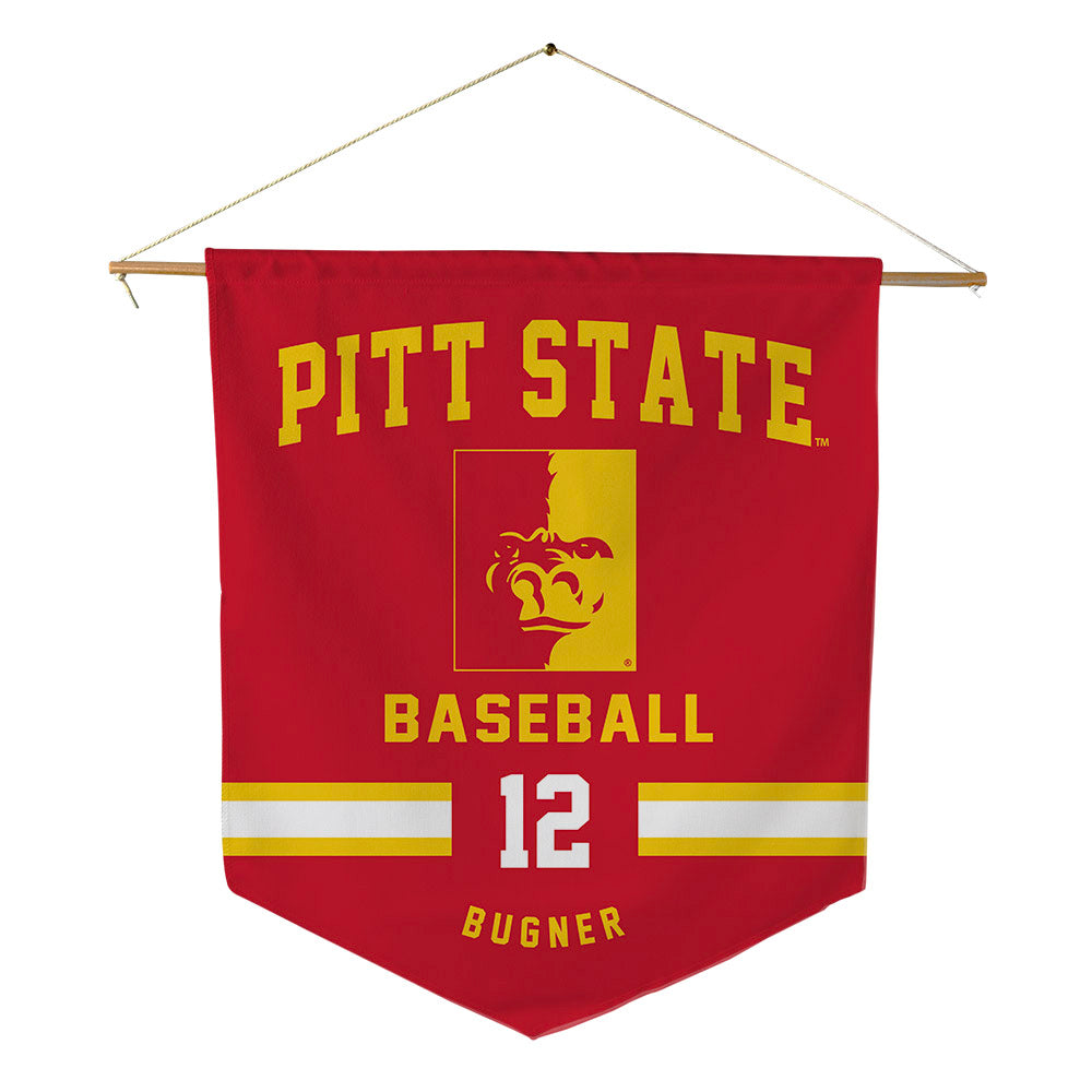 Pitt State - NCAA Baseball : Drew Bugner - Pennant - 18" x 21"-0