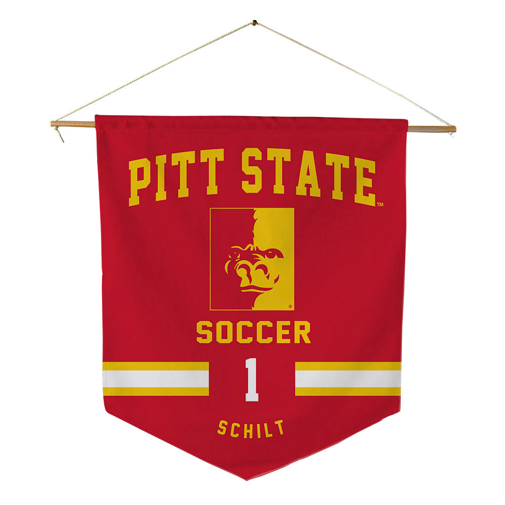 Pitt State - NCAA Women's Soccer : Sabrina Schilt - Pennant - 18" x 21"-0