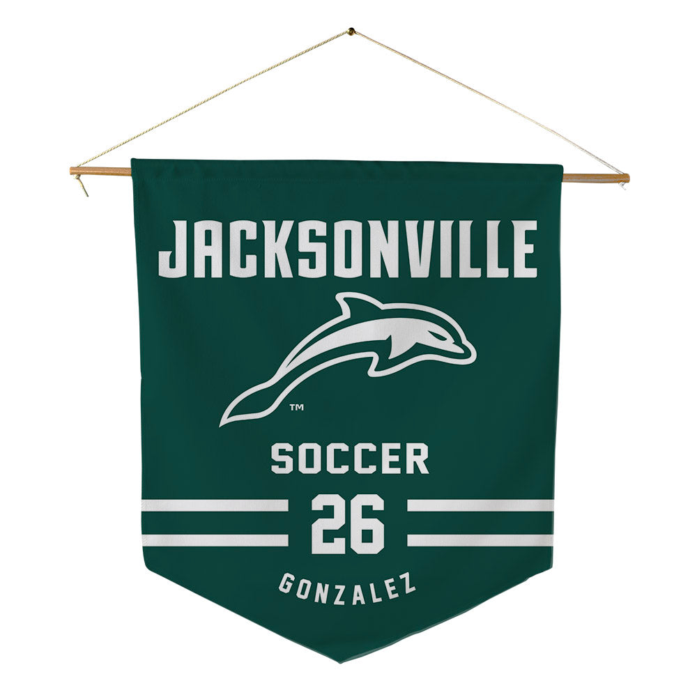 Jacksonville - NCAA Men's Soccer : Juan Pablo Gonzalez - Pennant - 18" x 21"-0