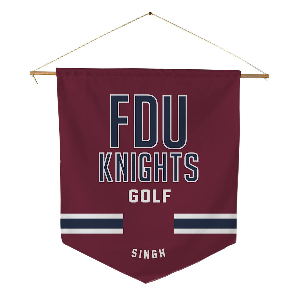 FDU - NCAA Men's Golf : Angad Singh - Pennant - 18" x 21"-0