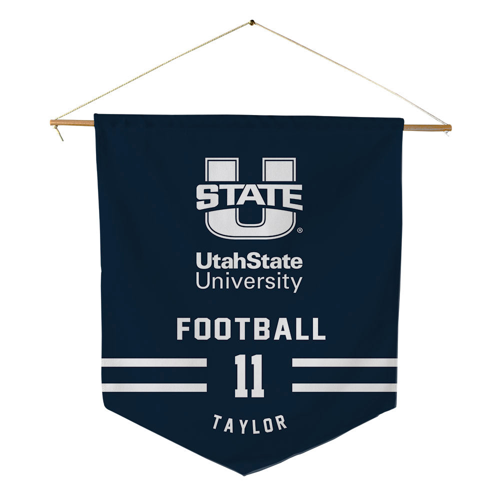 Utah State - NCAA Football : Bryson Taylor - Pennant - 18" x 21"-0