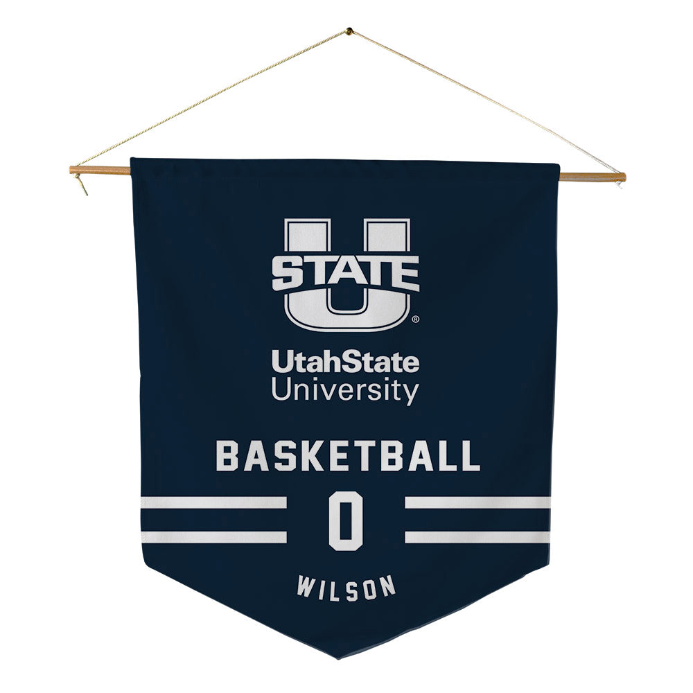 Utah State - NCAA Women's Basketball : Rachel Wilson - Pennant - 18" x 21"-0