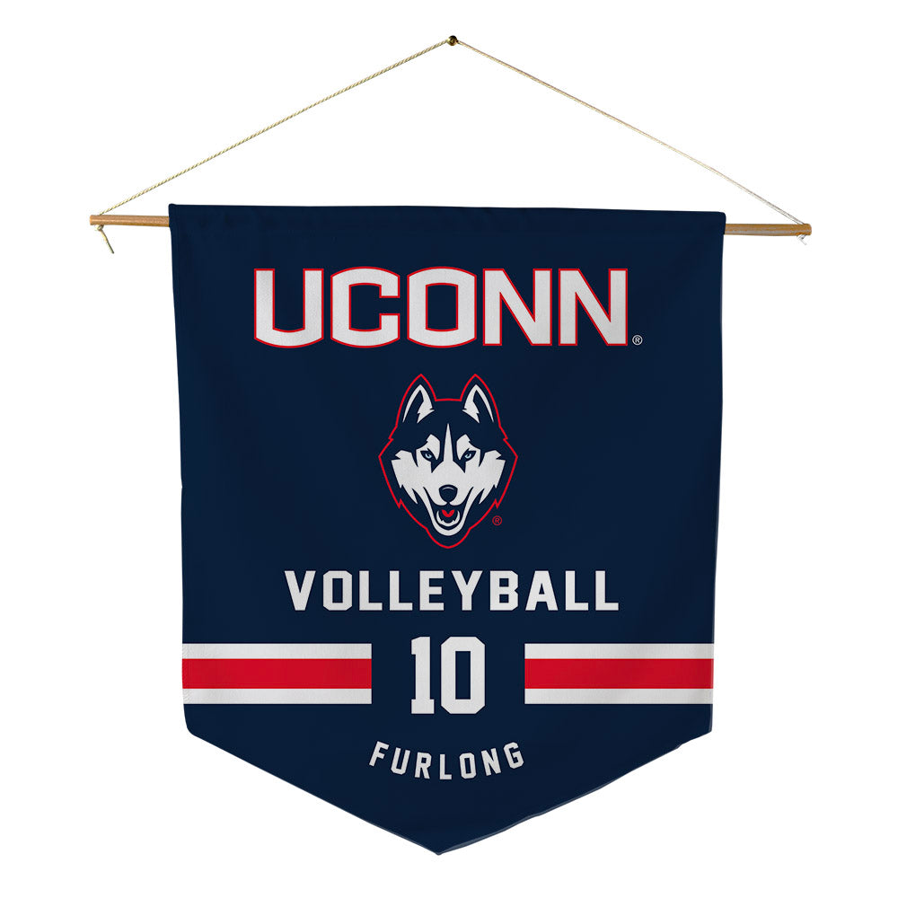 UConn - NCAA Women's Volleyball : Carly Furlong - Pennant - 18" x 21"-0