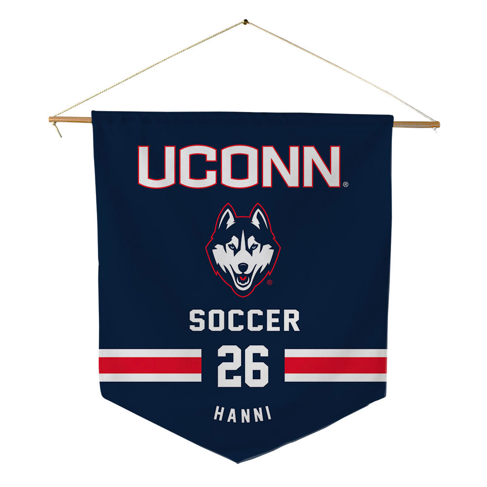 UConn - NCAA Men's Soccer : Sabri Hanni - Pennant - 18" x 21"-0