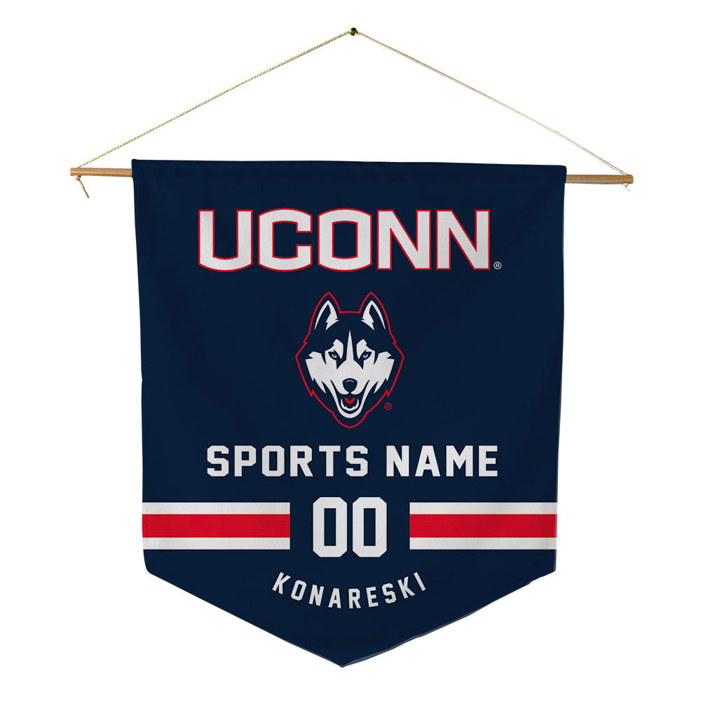 UConn - NCAA Women's Lacrosse : Chloe Konareski - Pennant - 18" x 21"-0