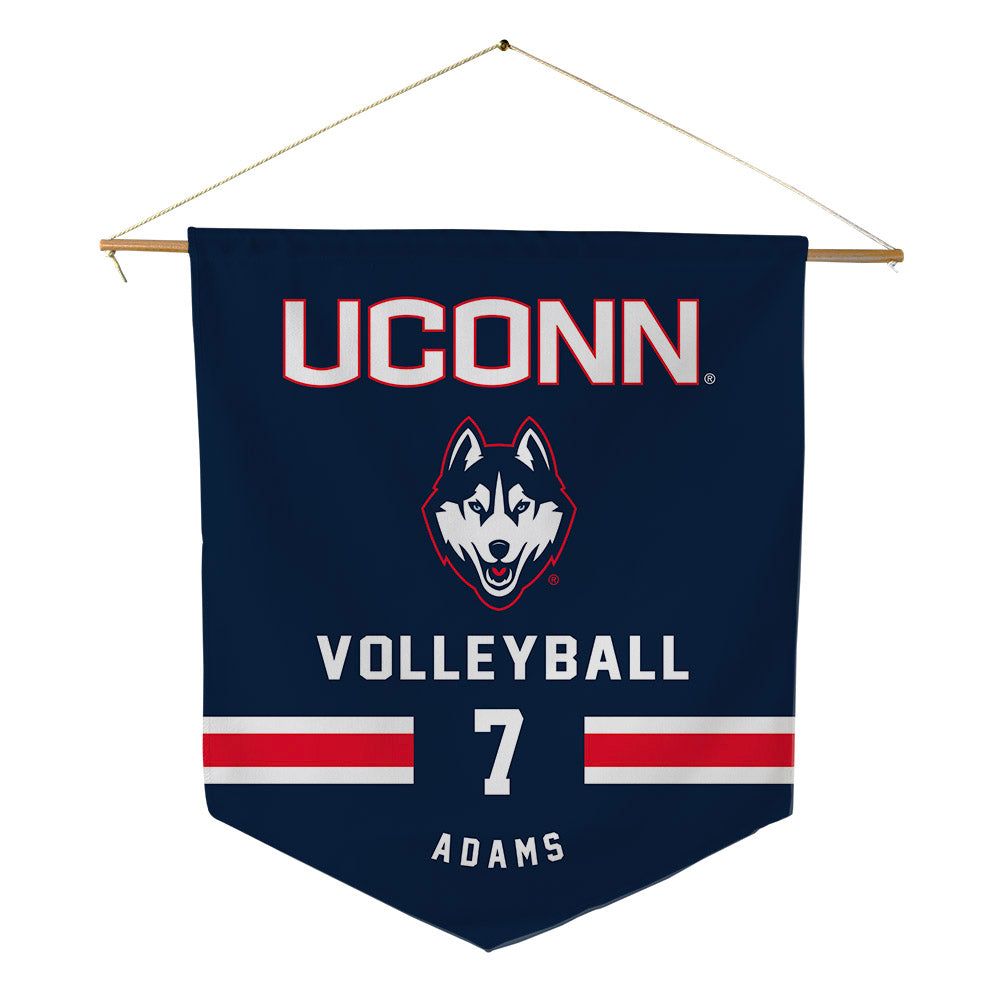 UConn - NCAA Women's Volleyball : Eli Adams - Pennant - 18" x 21"-0