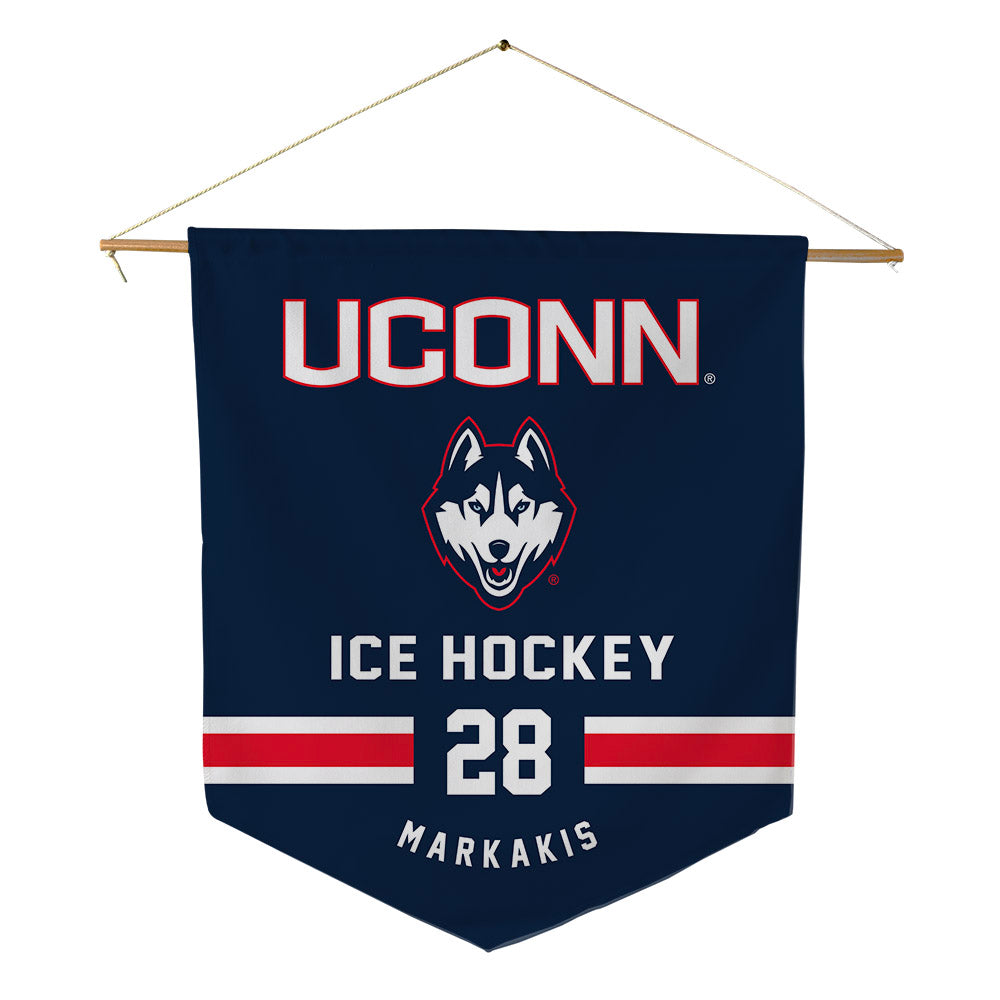 UConn - NCAA Women's Ice Hockey : Ellie Markakis - Pennant - 18" x 21"-0