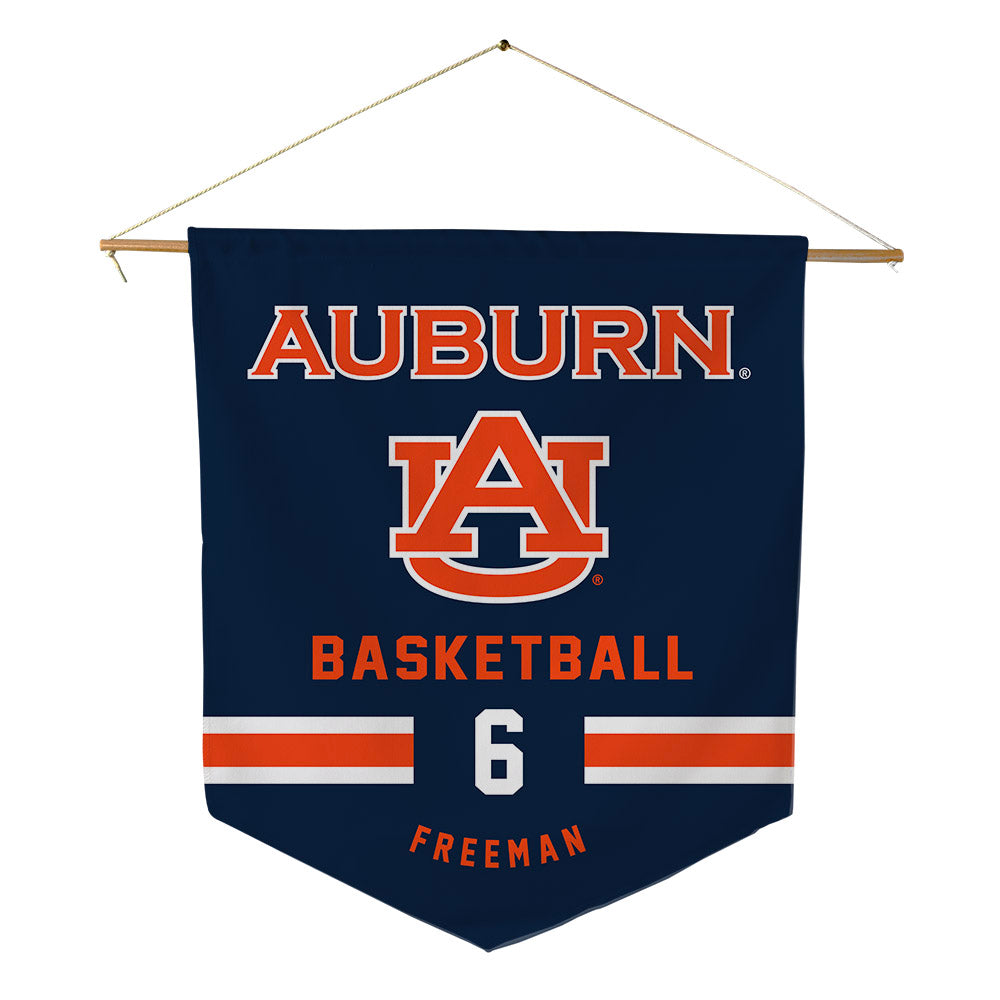 Auburn - NCAA Men's Basketball : Elyjah Freeman - Pennant - 18" x 21"-0