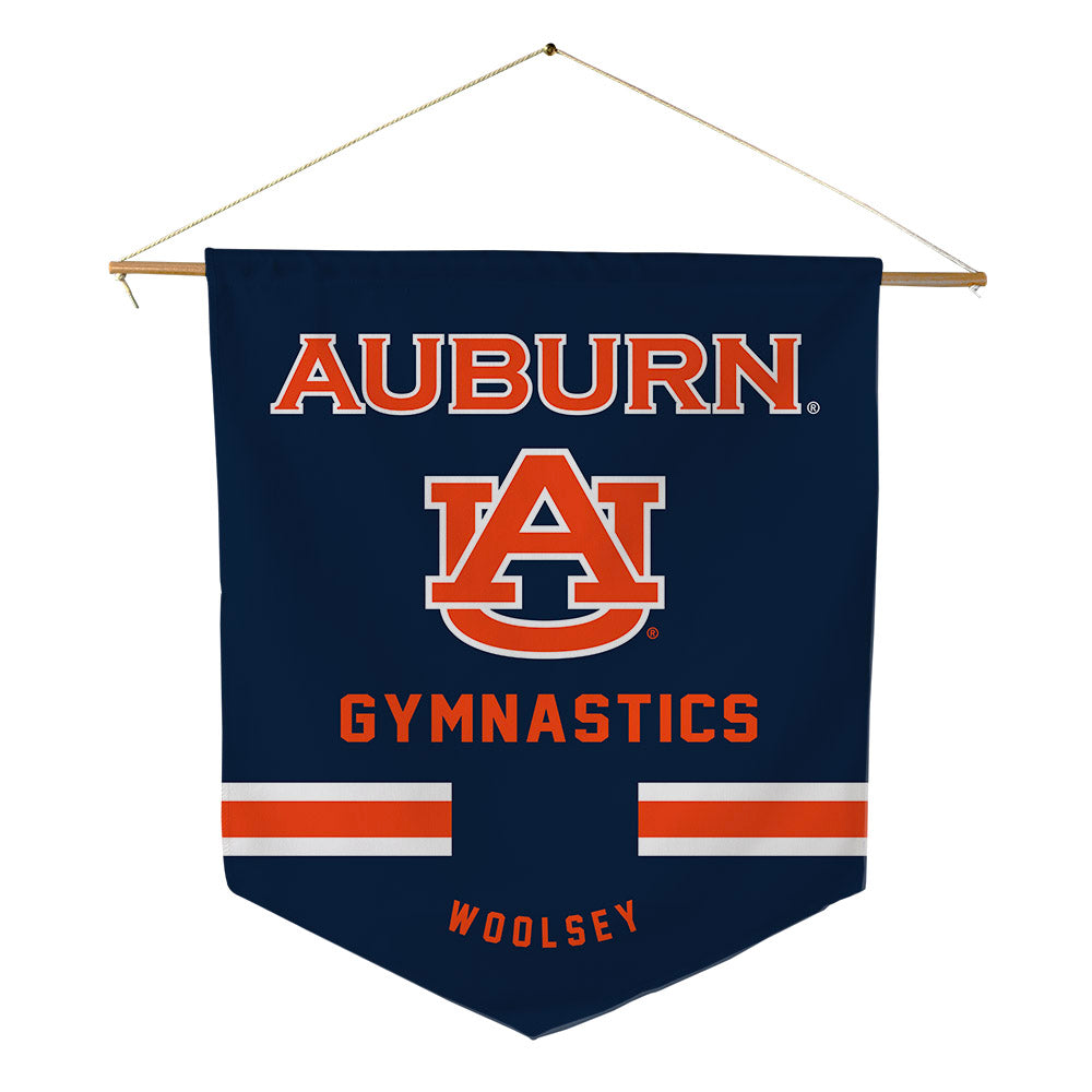 Auburn - NCAA Women's Gymnastics : Jersie Woolsey - Pennant - 18" x 21"-0