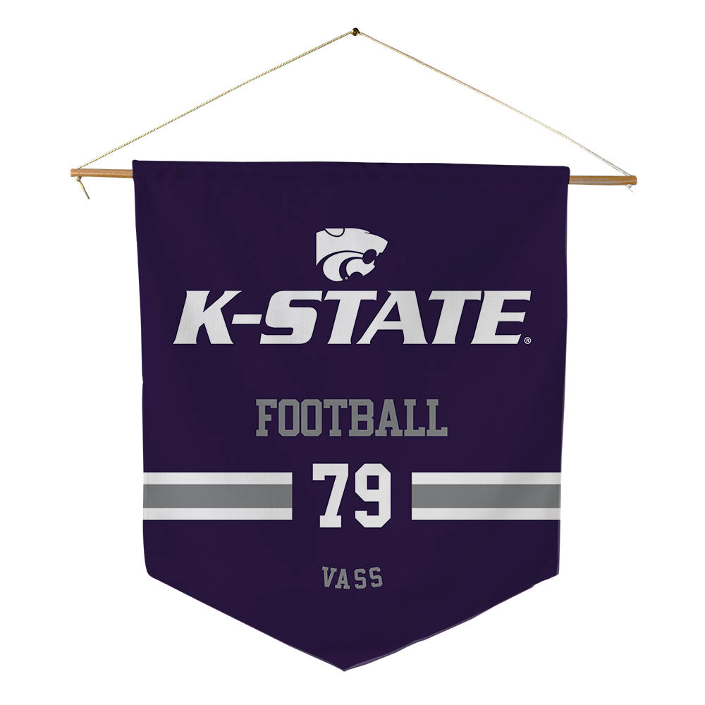 Kansas State - NCAA Football : Devin Vass - Pennant - 18" x 21"-0