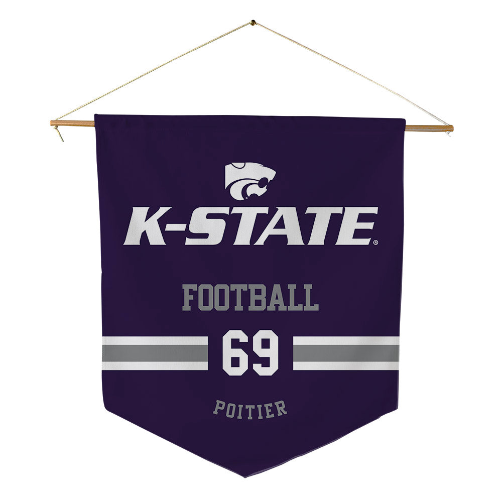 Kansas State - NCAA Football : Taylor Poitier - Pennant - 18" x 21"-0
