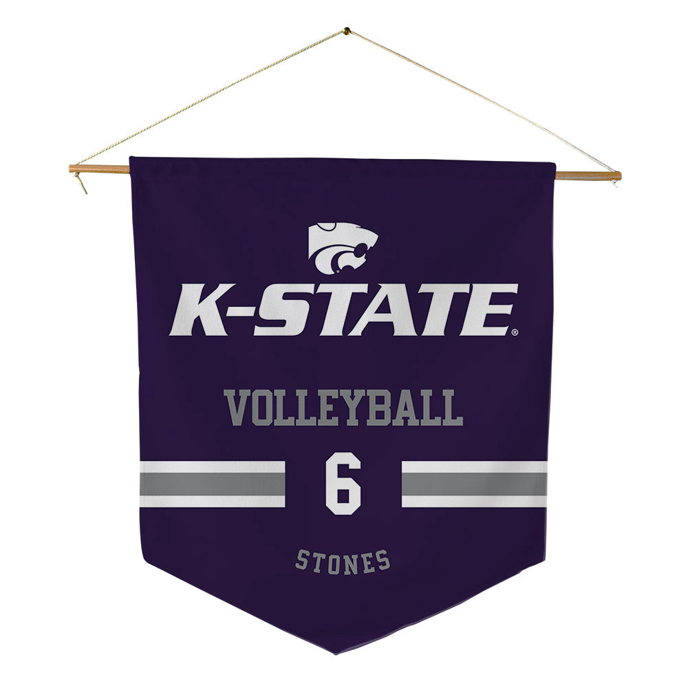 Kansas State - NCAA Women's Volleyball : Avery Stones - Pennant - 18" x 21"-0
