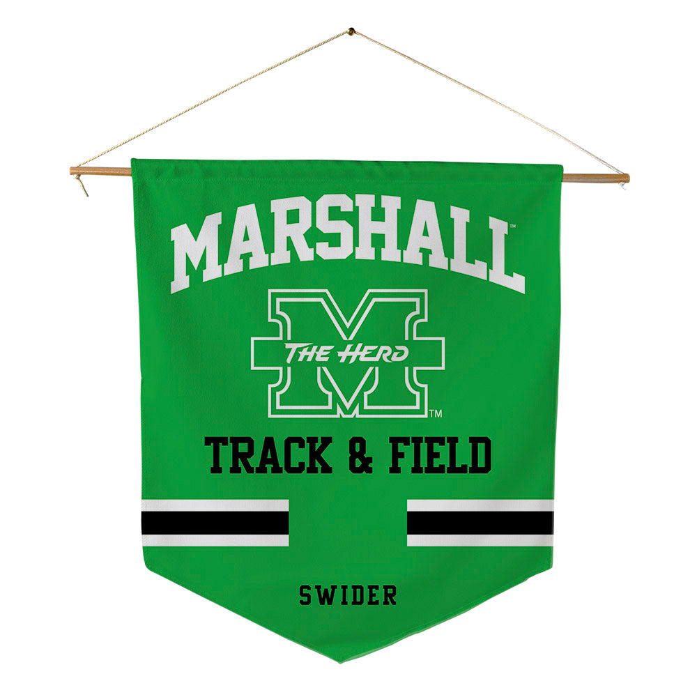 Marshall - NCAA Men's Track & Field : Grant Swider - Pennant - 18" x 21"-0