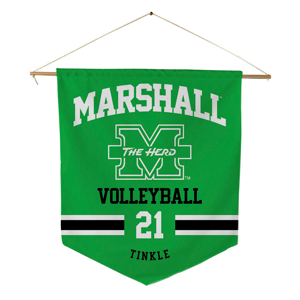 Marshall - NCAA Women's Volleyball : Regan Tinkle - Pennant - 18" x 21"-0