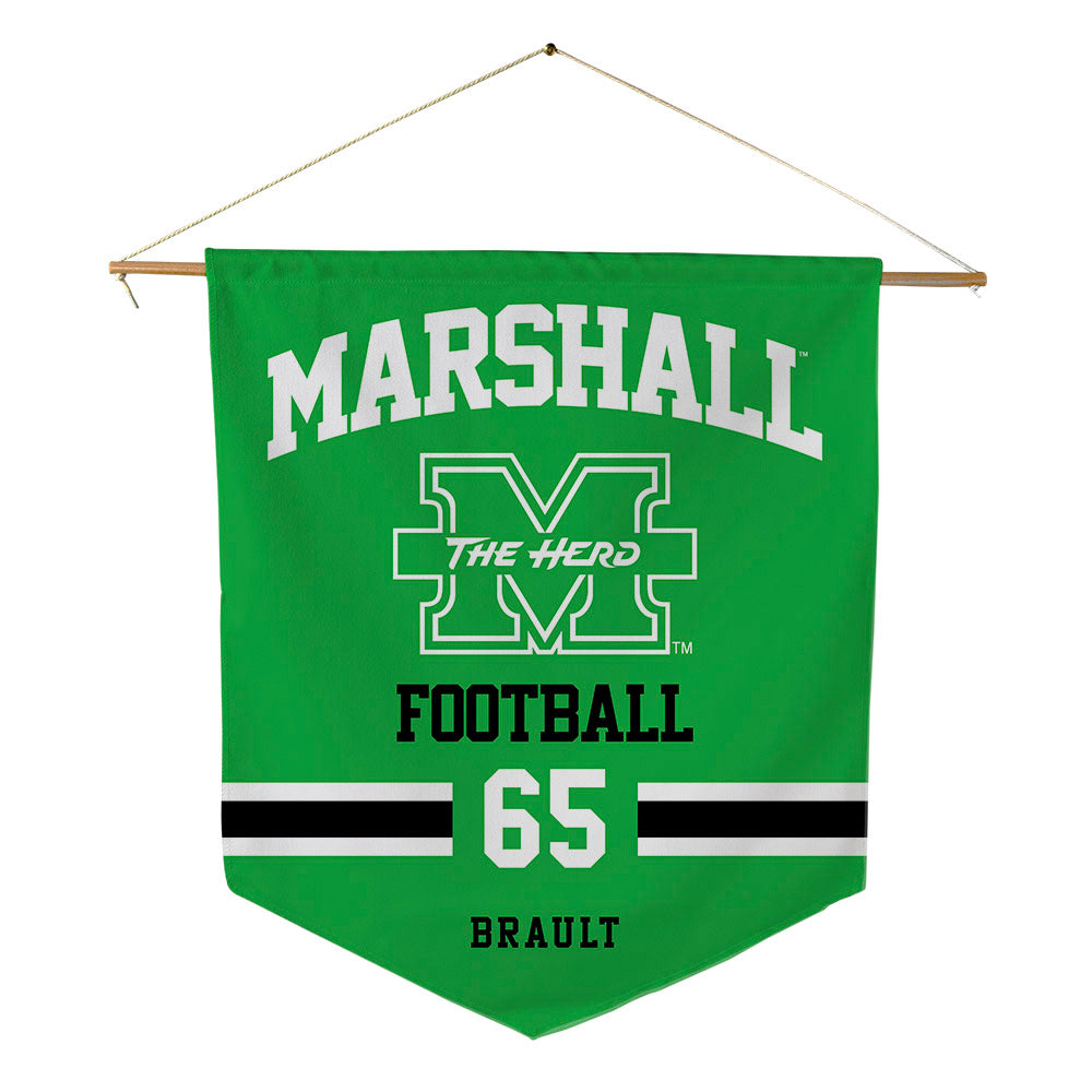 Marshall - NCAA Football : Parker Brault - Pennant - 18" x 21"-0