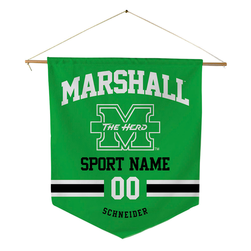 Marshall - NCAA Men's Cross Country : Nate Schneider - Pennant - 18" x 21"-0
