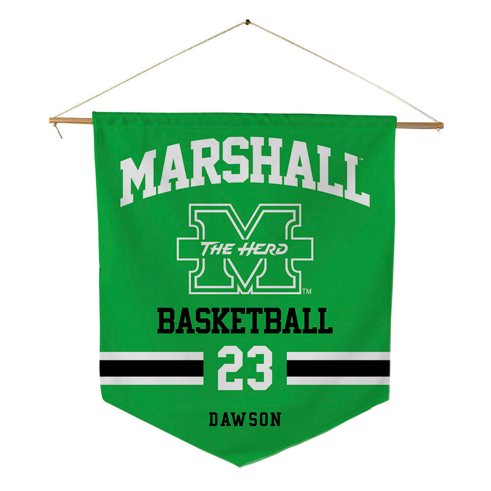 Marshall - NCAA Men's Basketball : Mikal Dawson - Pennant - 18" x 21"-0
