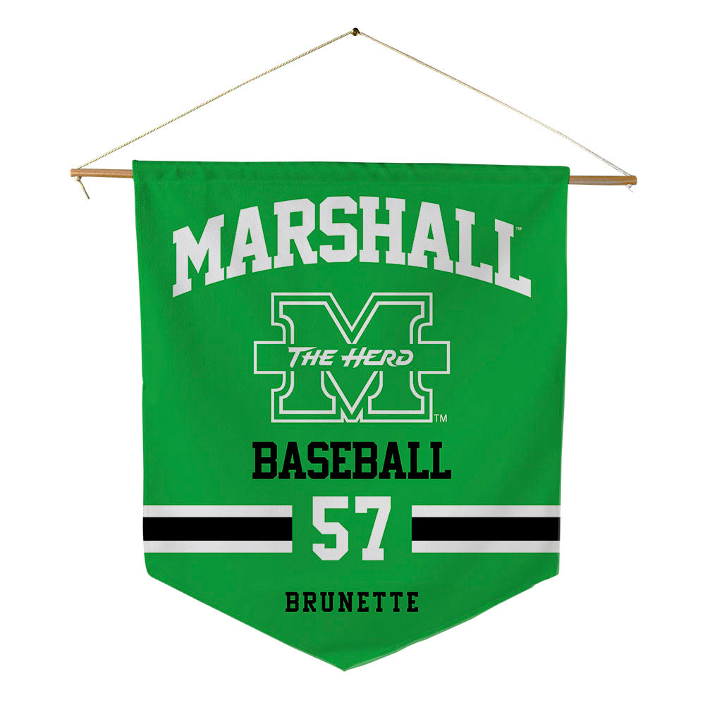 Marshall - NCAA Baseball : Brandon Brunette - Pennant - 18" x 21"-0