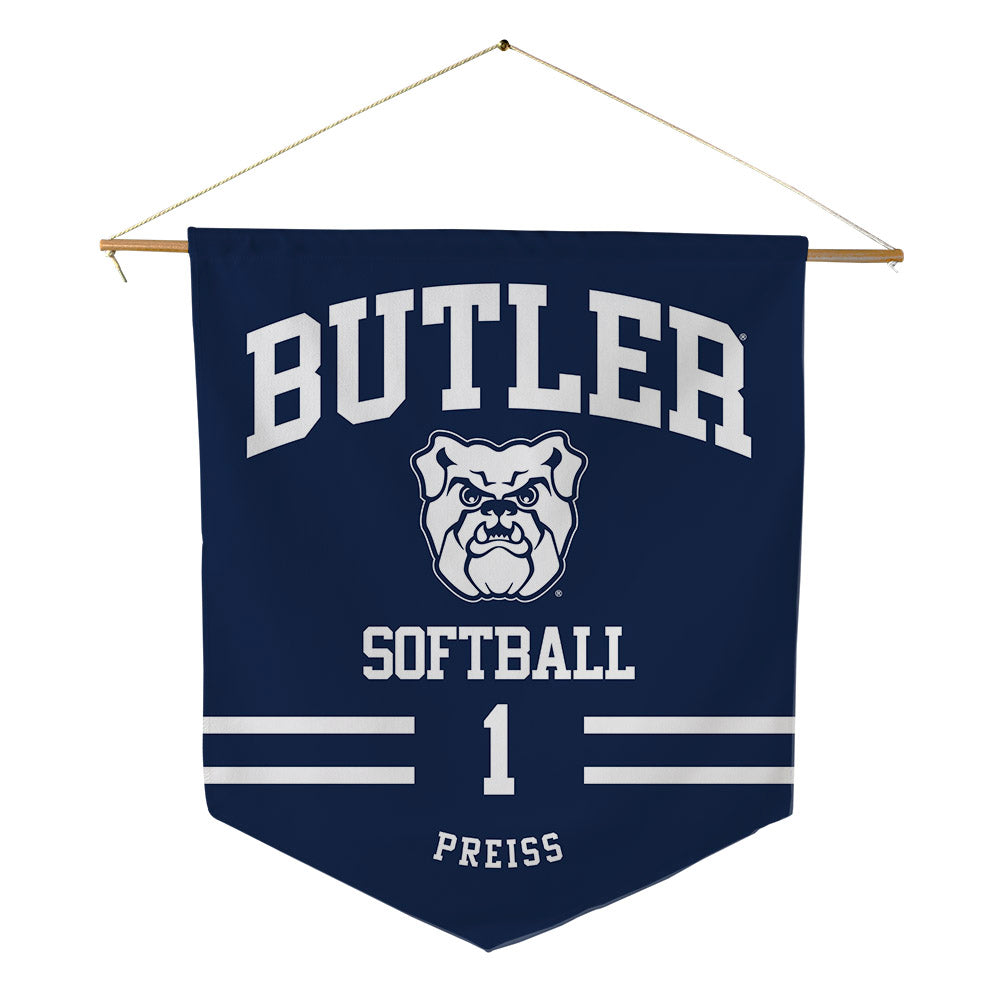 Butler - NCAA Softball : Kayla Preiss - Pennant - 18" x 21"-0