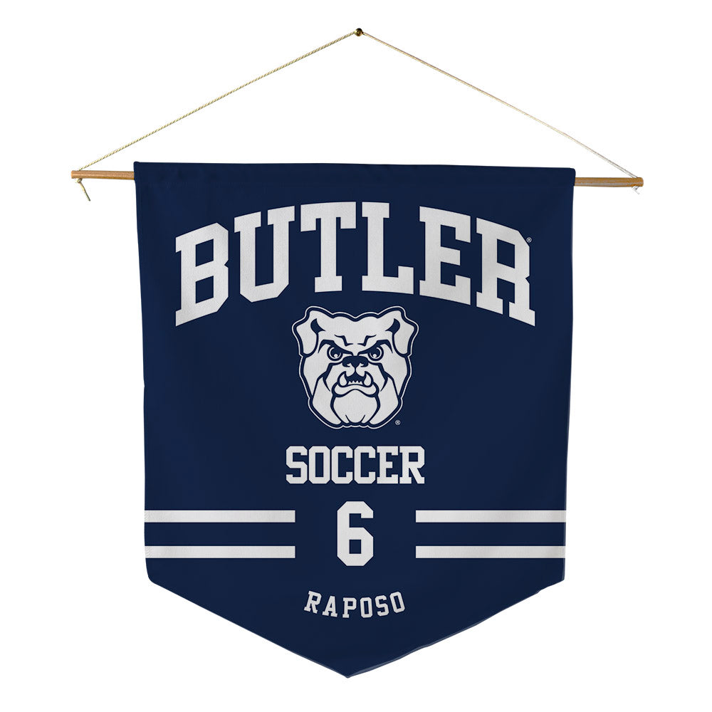 Butler - NCAA Men's Soccer : Bernardo Raposo - Pennant - 18" x 21"-0
