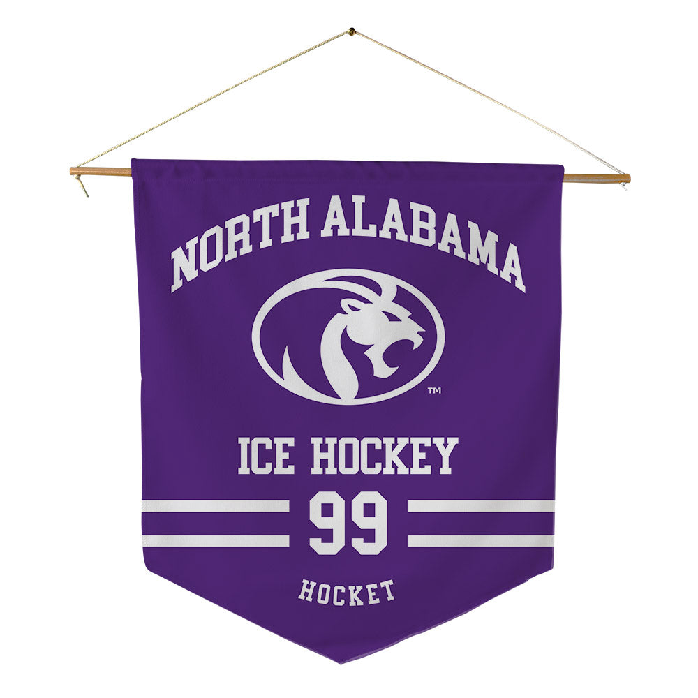 North Alabama - NCAA Men's Ice Hockey : ICE Hocket - Pennant - 18" x 21"-0