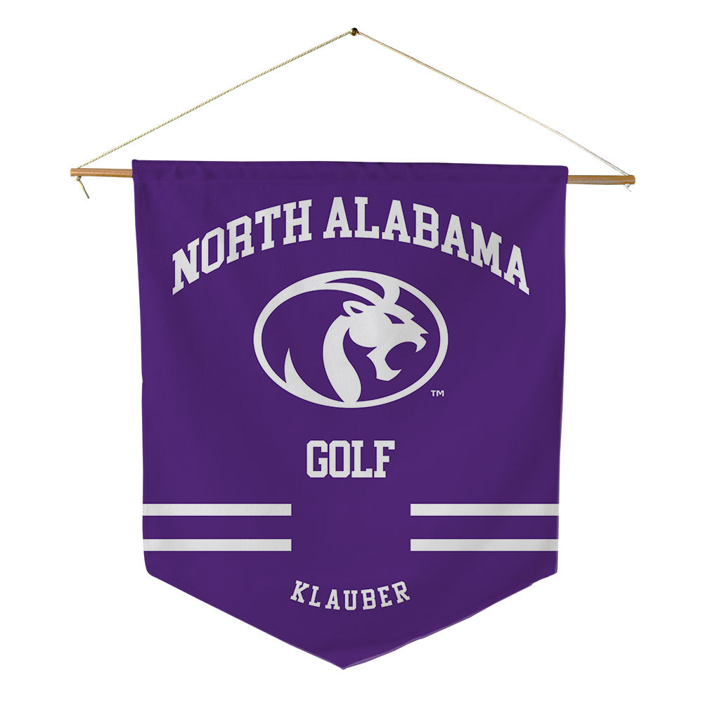 North Alabama - NCAA Women's Golf : Kerigan Klauber - Pennant - 18" x 21"-0