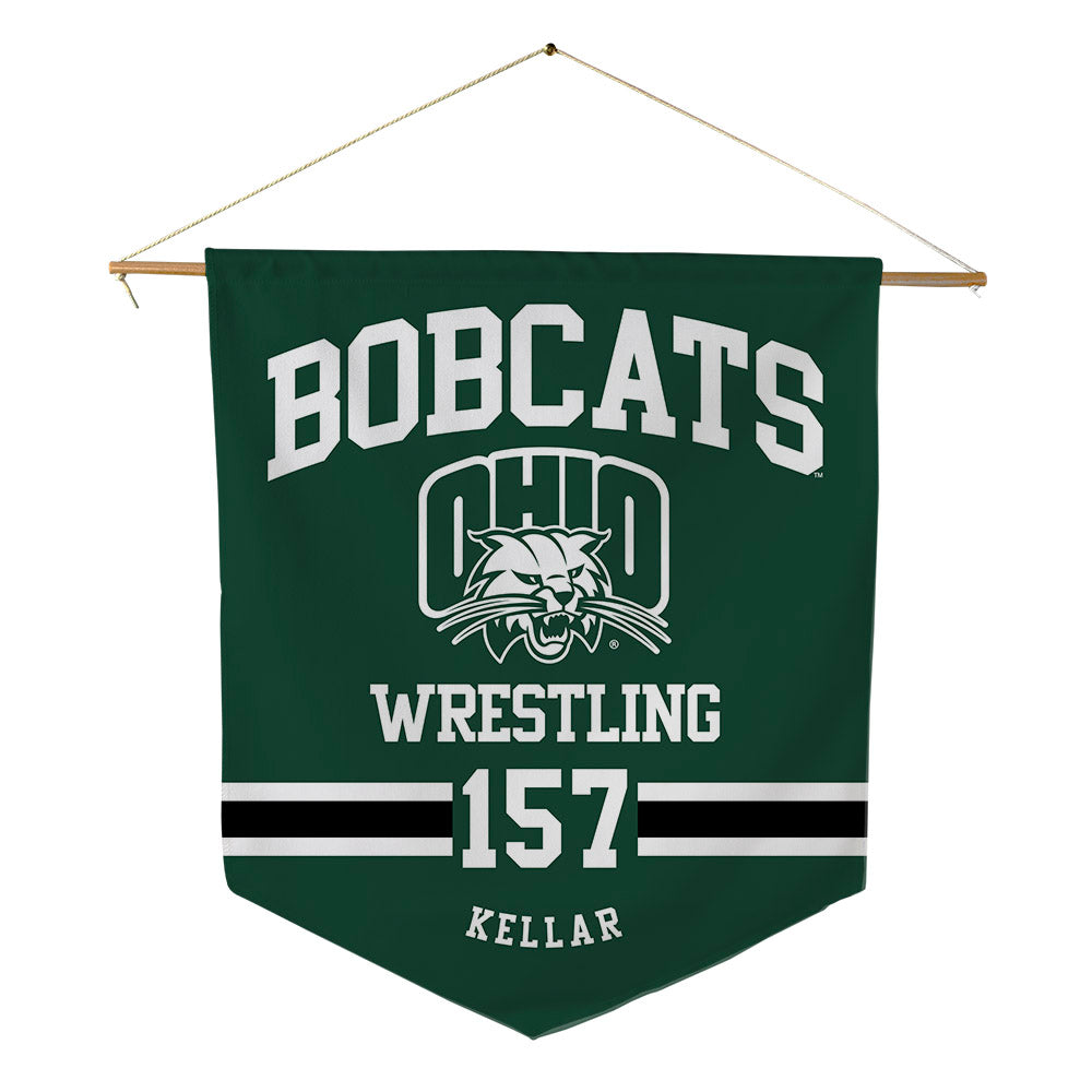 Ohio - NCAA Wrestling : Peyten Kellar - Pennant - 18" x 21"-0