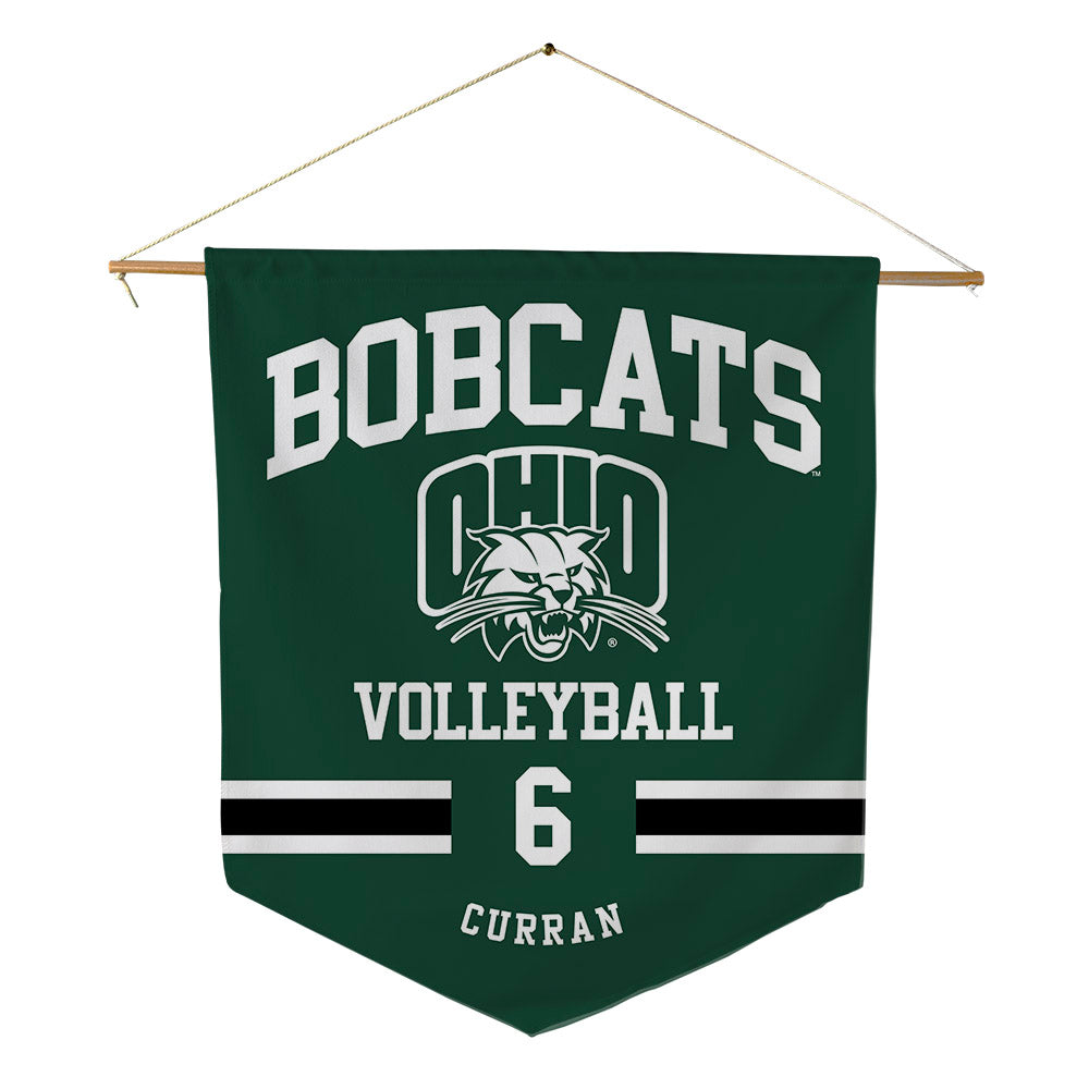 Ohio - NCAA Women's Volleyball : Caroline Curran - Pennant - 18" x 21"-0