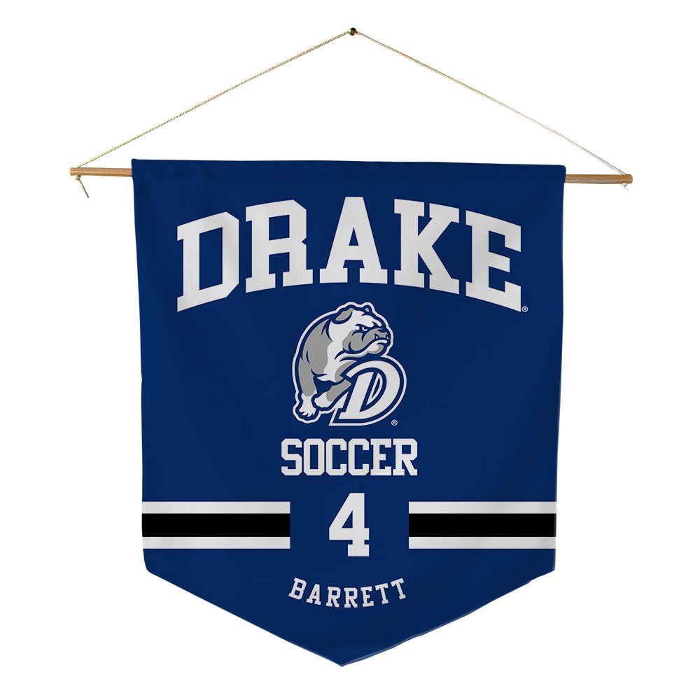 Drake - NCAA Men's Soccer : Ryder Barrett - Pennant - 18" x 21"-0