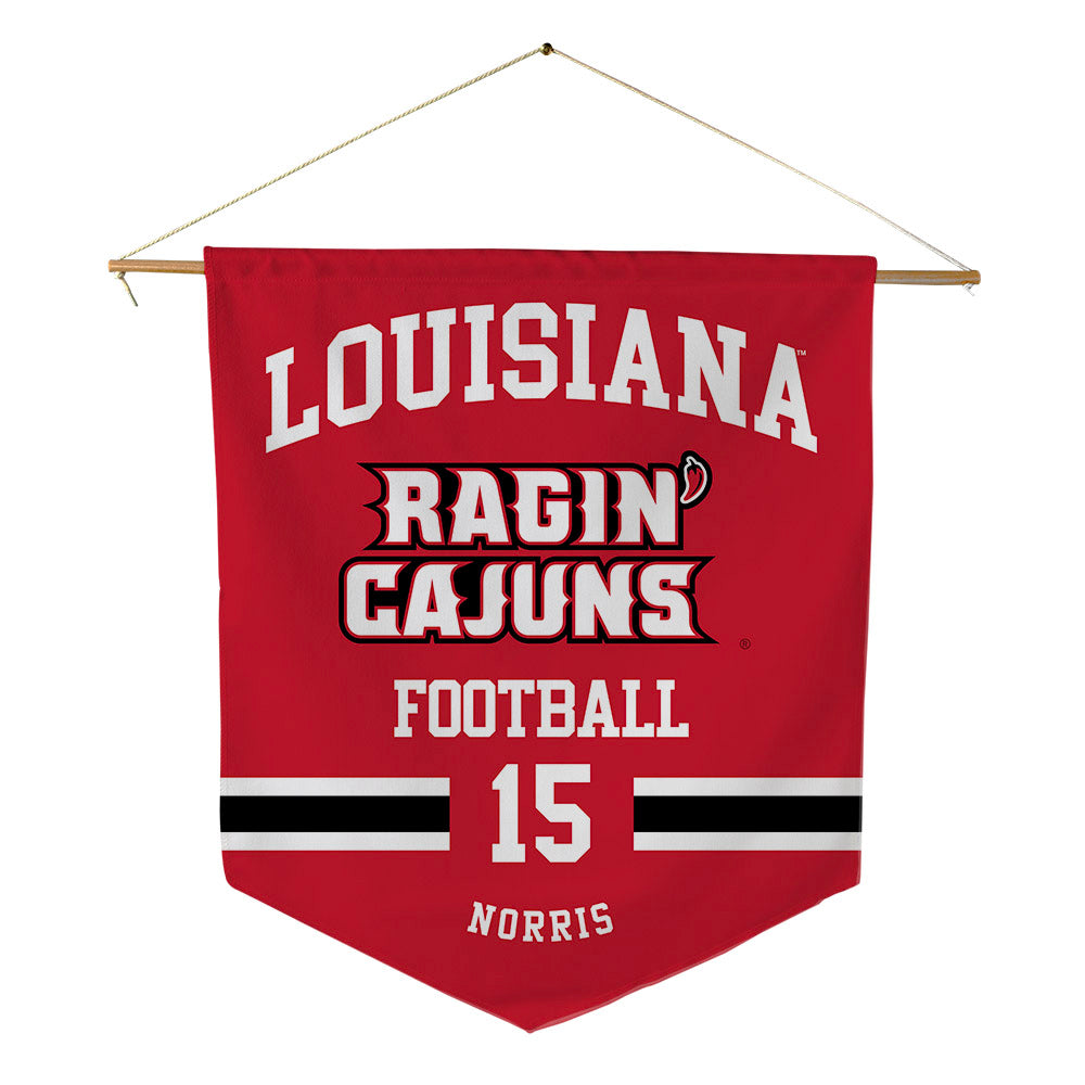 Louisiana - NCAA Football : Jacorian Norris - Pennant - 18" x 21"-0