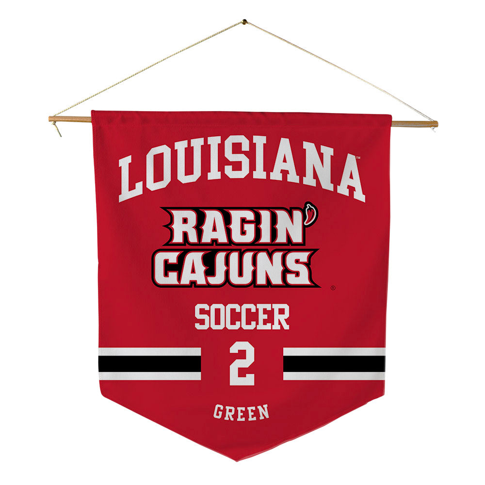 Louisiana - NCAA Women's Soccer : Kendal Green - Pennant - 18" x 21"-0