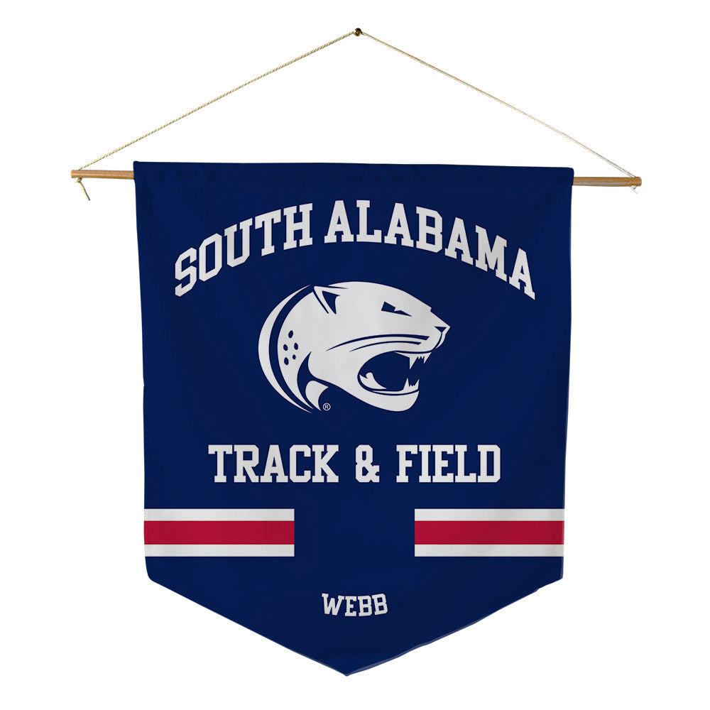 South Alabama - NCAA Men's Track & Field : Bo Webb - Pennant - 18" x 21"-0