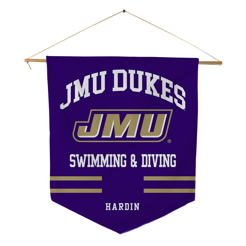 JMU - NCAA Women's Swimming & Diving : Valerie Hardin - Pennant - 18" x 21"-0