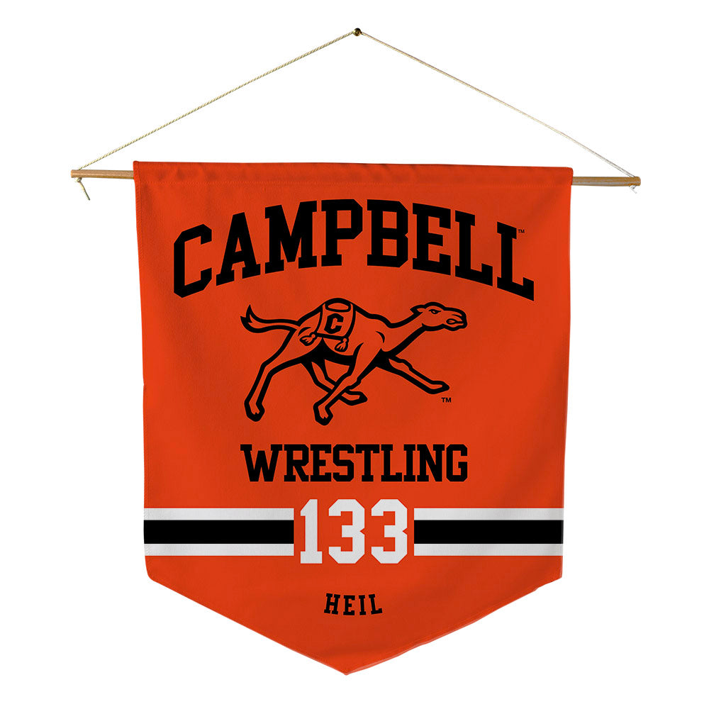 Campbell - NCAA Wrestling : Logan Heil - Pennant - 18" x 21"-0