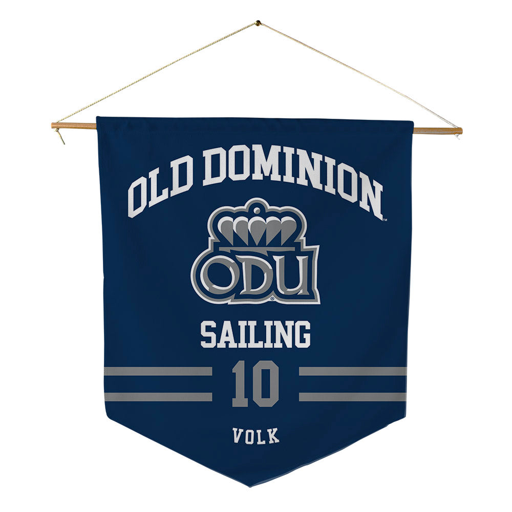 Old Dominion - NCAA Women's Sailing : Jean Volk - Pennant - 18" x 21"-0