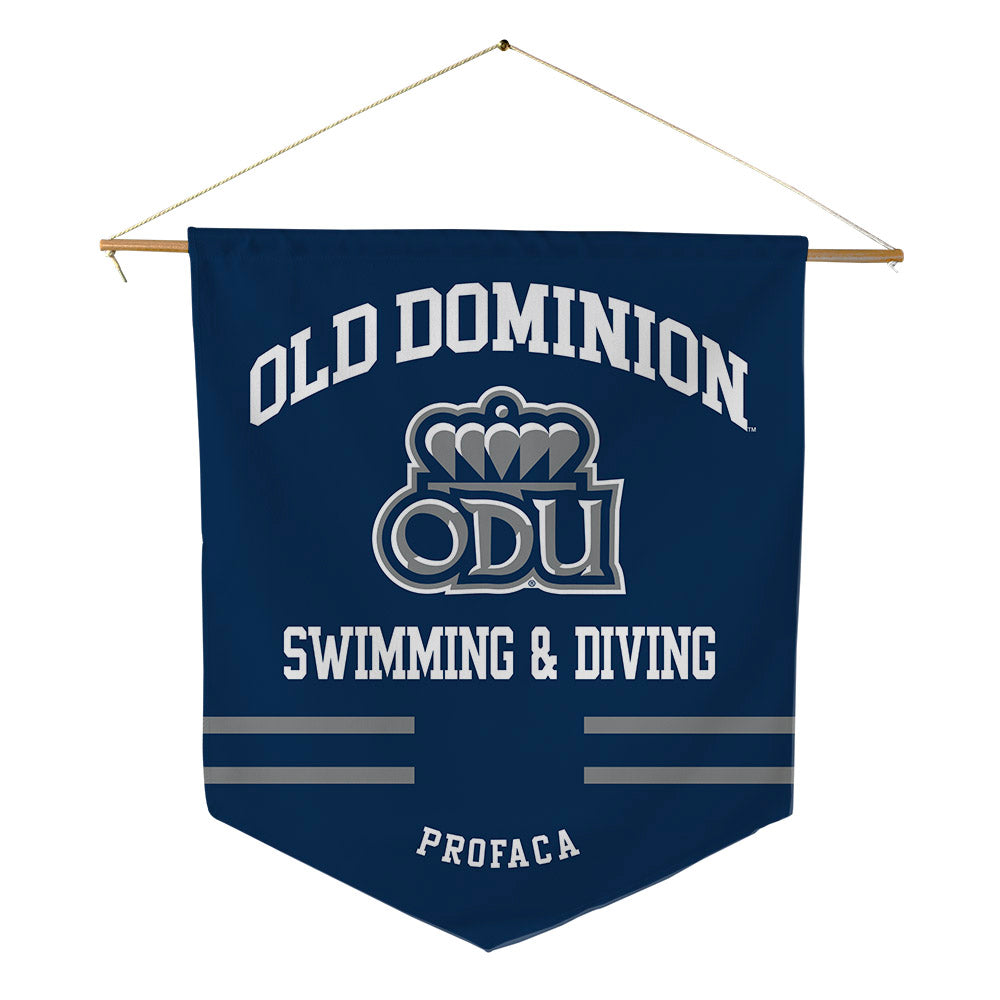 Old Dominion - NCAA Women's Swimming & Diving : Elissa Profaca - Pennant - 18" x 21"-0
