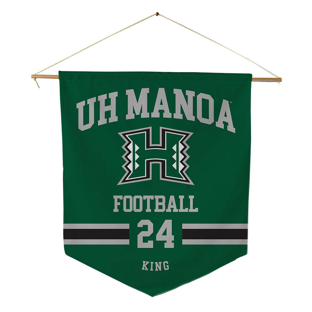 Hawaii - NCAA Football : Devyn King - Pennant - 18" x 21"-0
