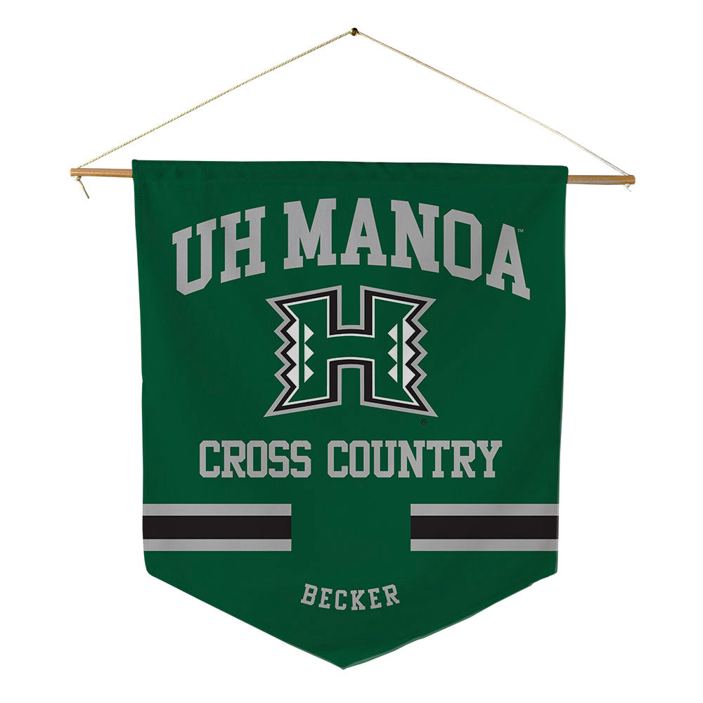 Hawaii - NCAA Women's Cross Country : Lucy Becker - Pennant - 18" x 21"-0