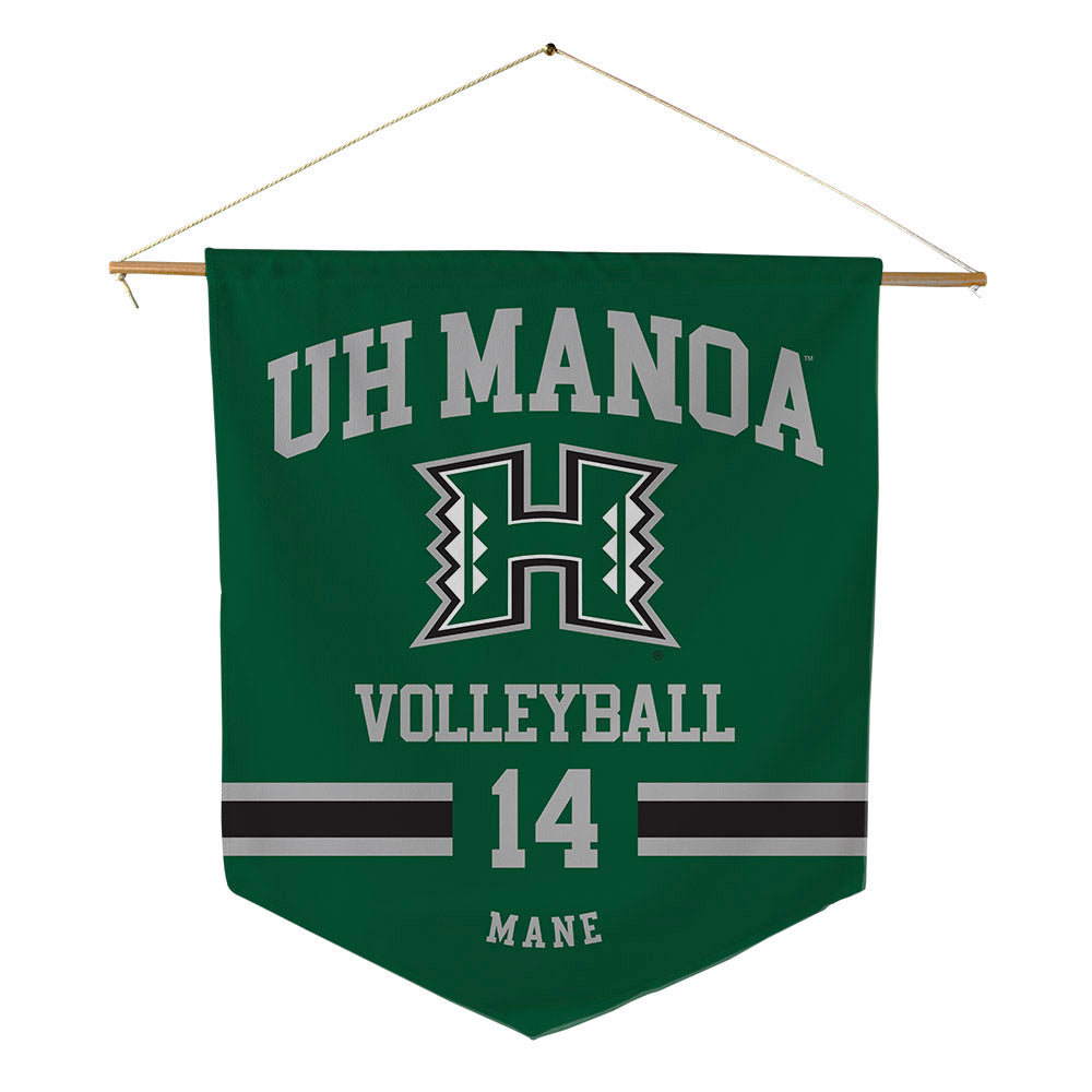 Hawaii - NCAA Women's Volleyball : Tyla Reese Mane - Pennant - 18" x 21"-0