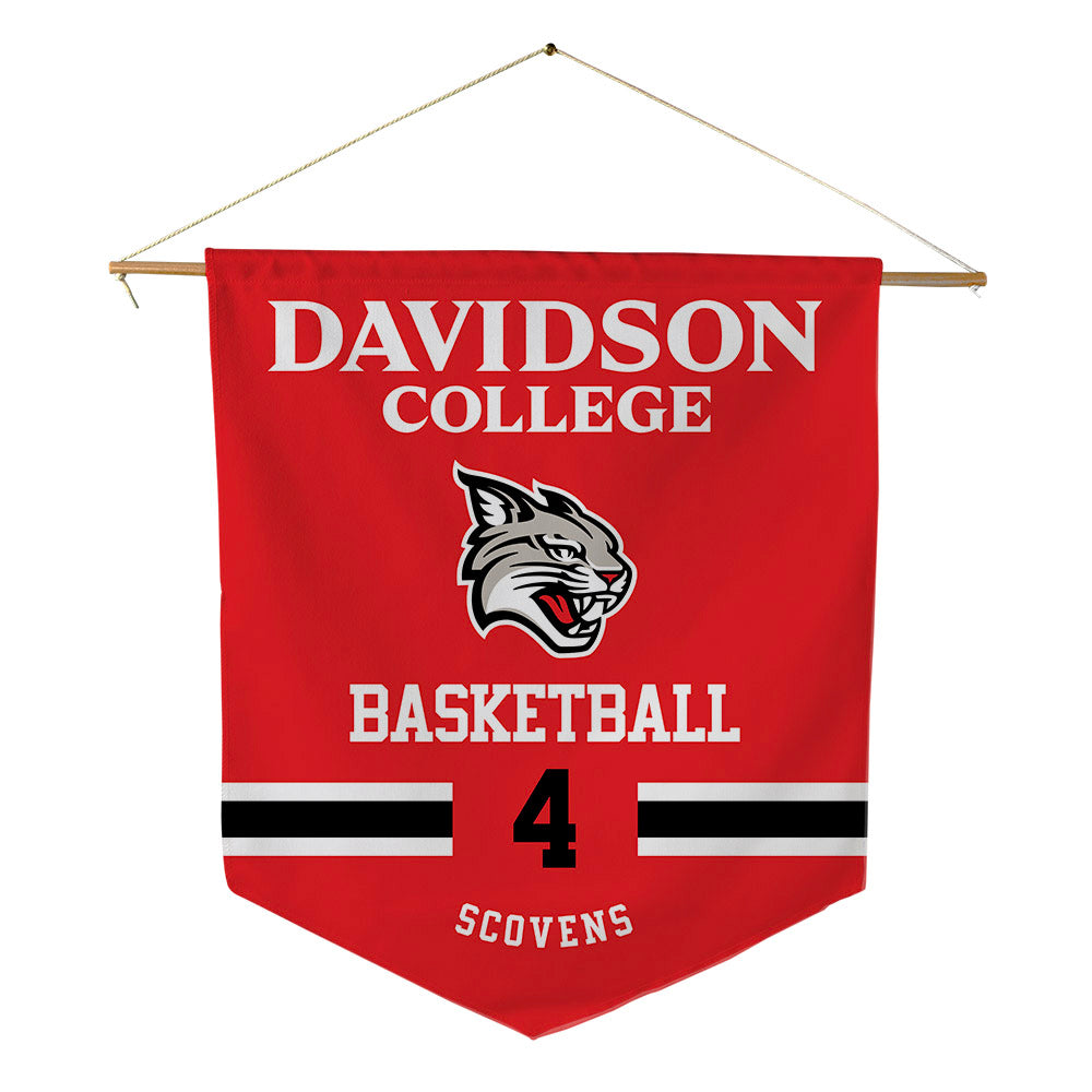 Davidson - NCAA Men's Basketball : Josh Scovens - Pennant - 18" x 21"-0