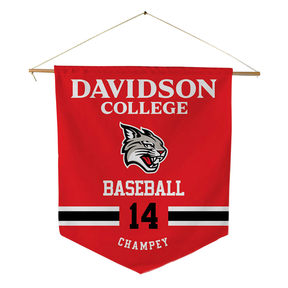 Davidson - NCAA Baseball : Brycen Champey - Pennant - 18" x 21"-0