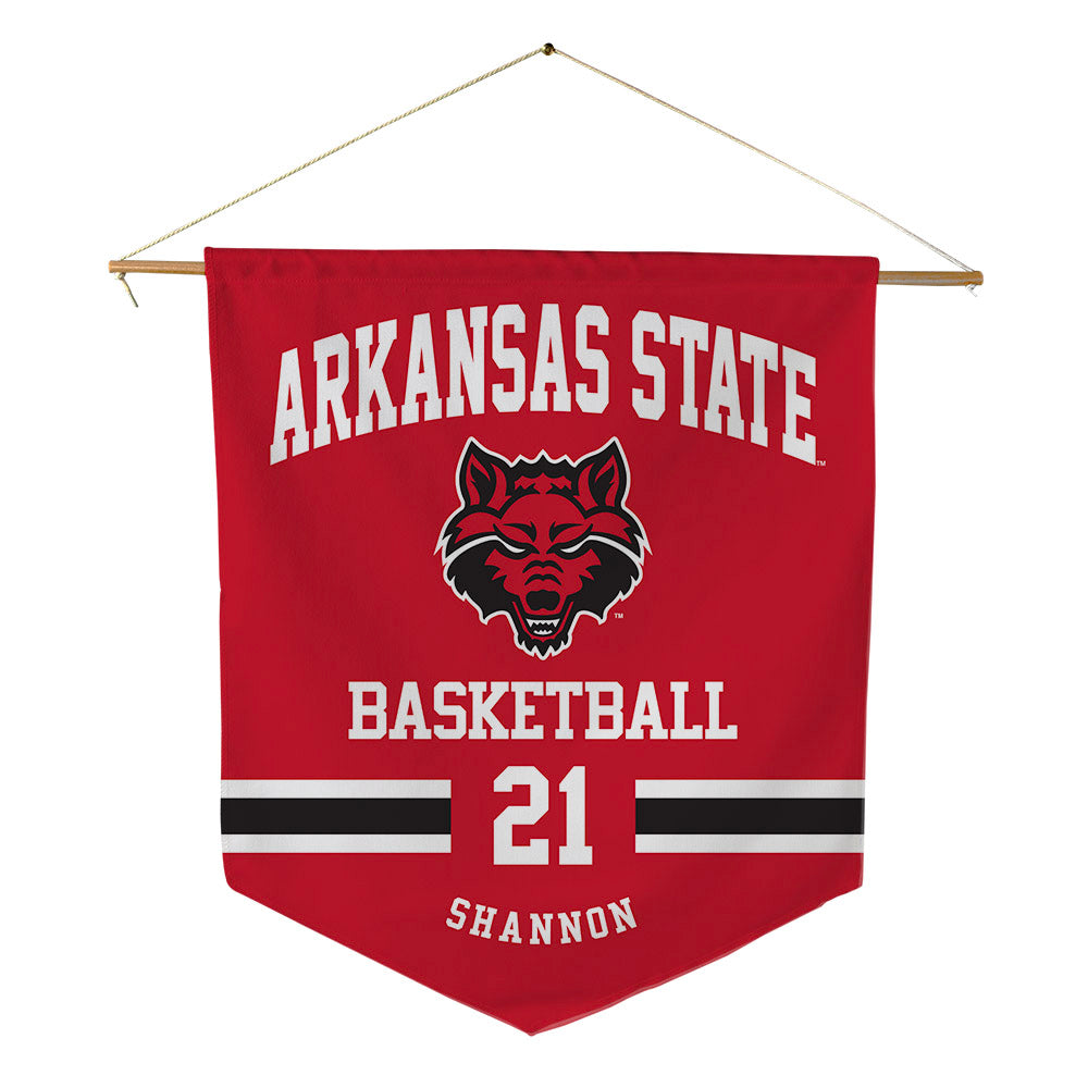 Arkansas State - NCAA Women's Basketball : zyion Shannon - Pennant - 18" x 21"-0