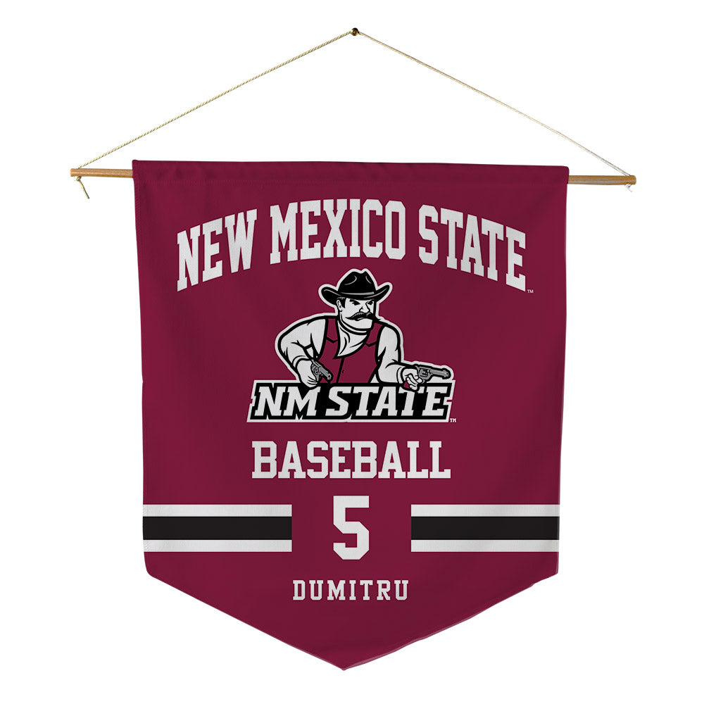 NMSU - NCAA Baseball : Titus Dumitru - Pennant - 18" x 21"-0